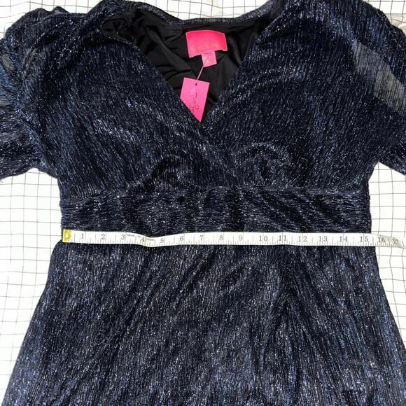 Lilly Pulitzer Sinclare Short Sleeve Dress in Low Tide Navy - Picture 7 of 10